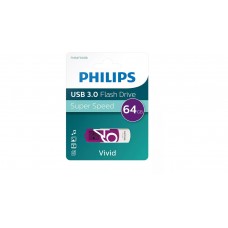 PHILIPS PENDRIVE VIVID 64GB USB 3.0 PIVOT IPT FM64FD00B