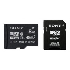 SONY MEMORIA MICRO SD HC 8GB CLASE-10 CON ADAPTADOR SD 70MB/S
