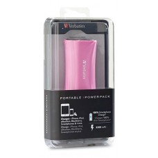 VERBATIM CARGADOR POWER BANK USB 2200MAH ROSADO 98361 ECOFFICE VERBATIM CARGADOR POWER BANK USB 2200MAH ROSADO 98361 ECOFFICE
