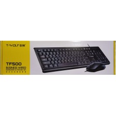 TEKNITEK KIT TECLADO Y MOUSE CABLEADO USB TF500 611386 ECOFFICE